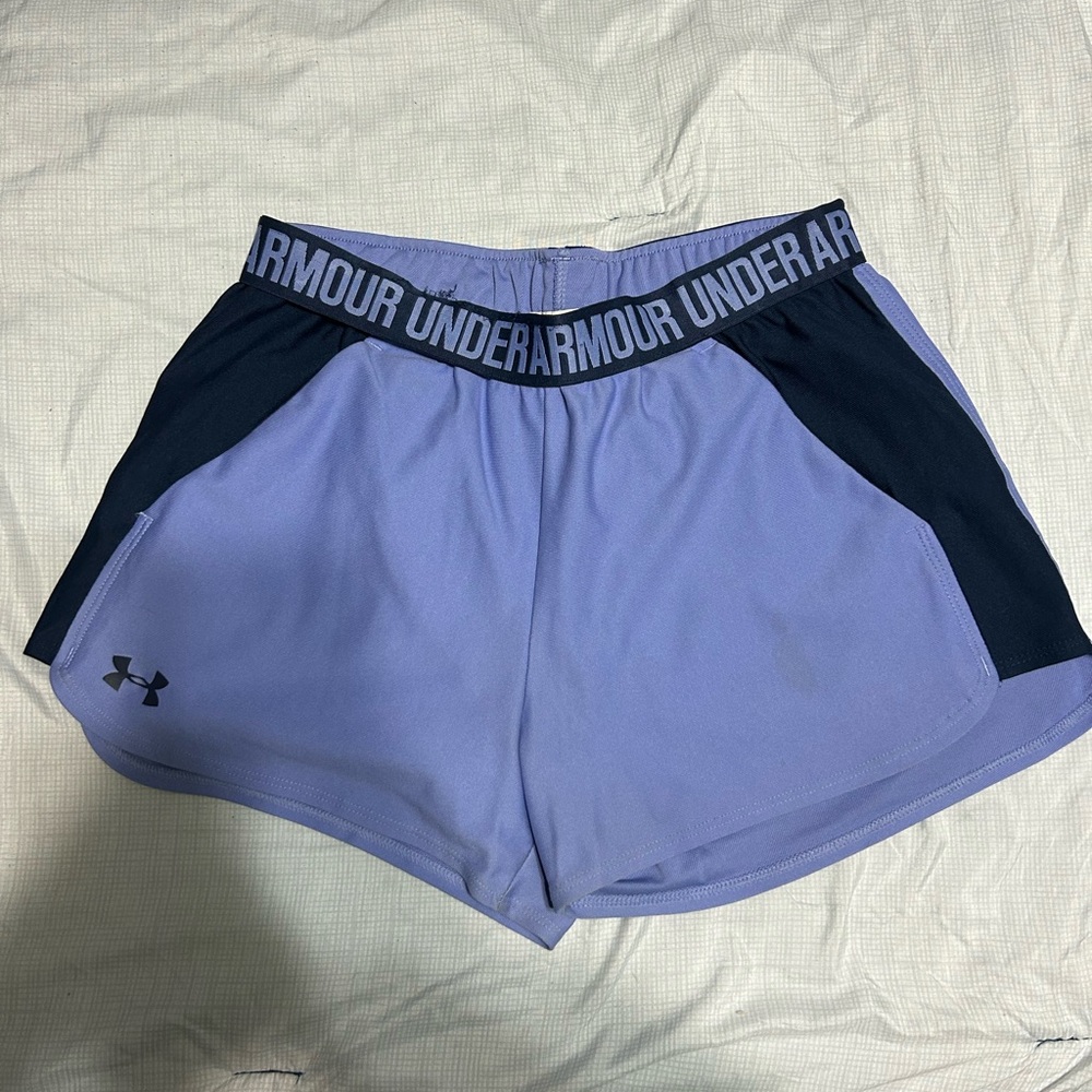 Purple Under Armour Running Shorts